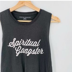 Spiritual Gangster Black Tank Top